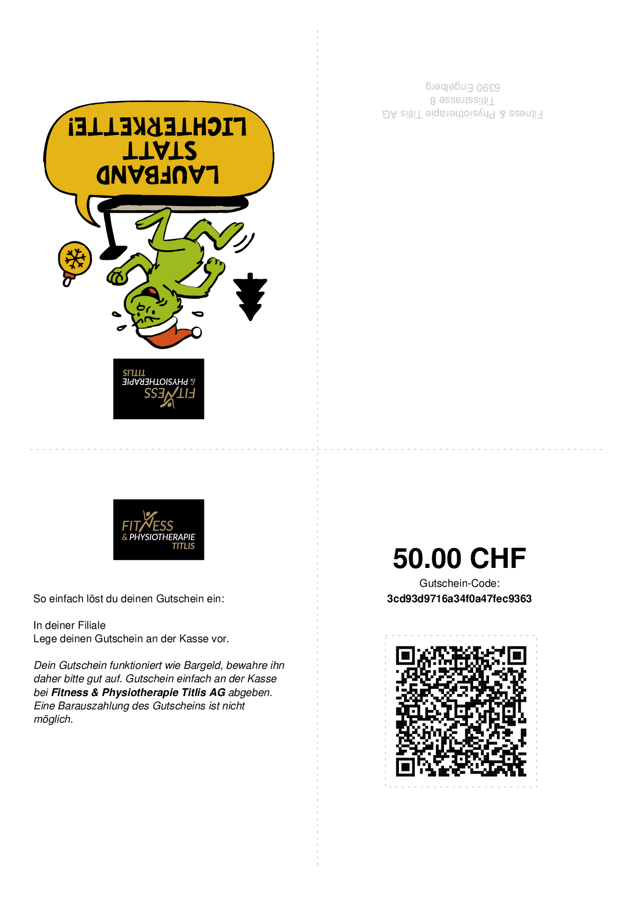 Grinch Laufband